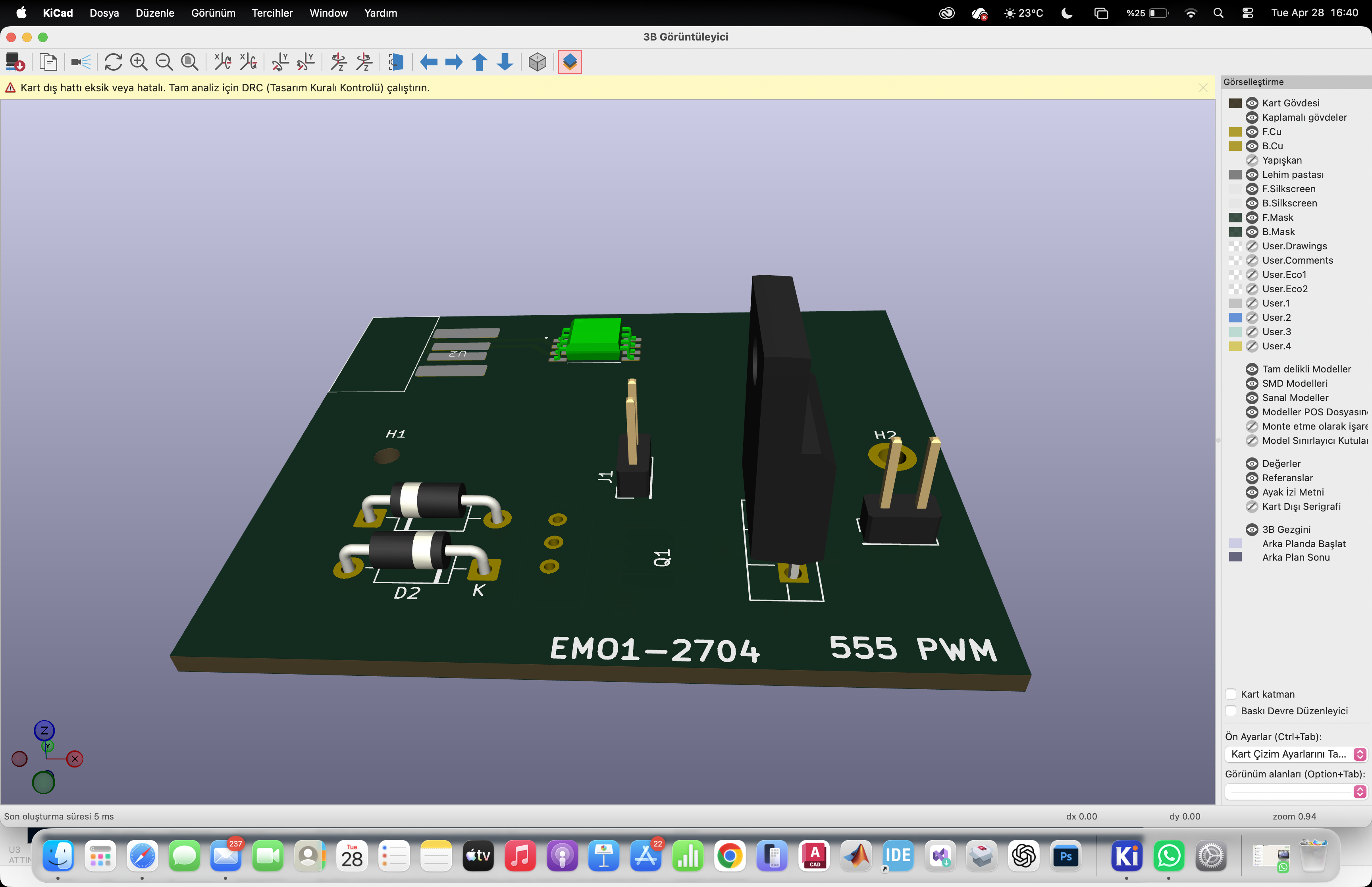 Embedded PCB KiCad